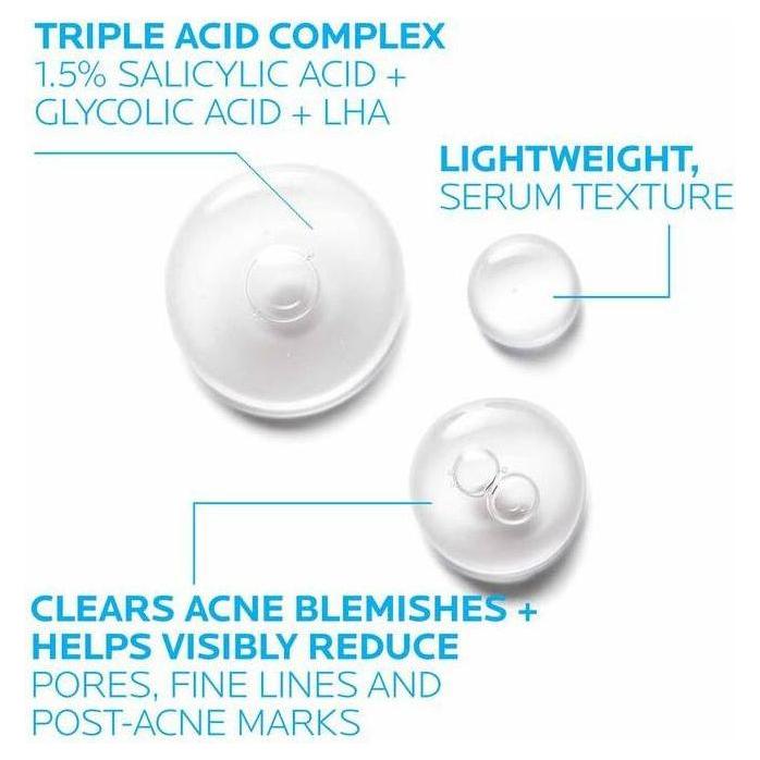 La Roche-Posay Effaclar Salicylic Acid Acne Treatment Serum 1.0 oz by Pasteur Pharmacy