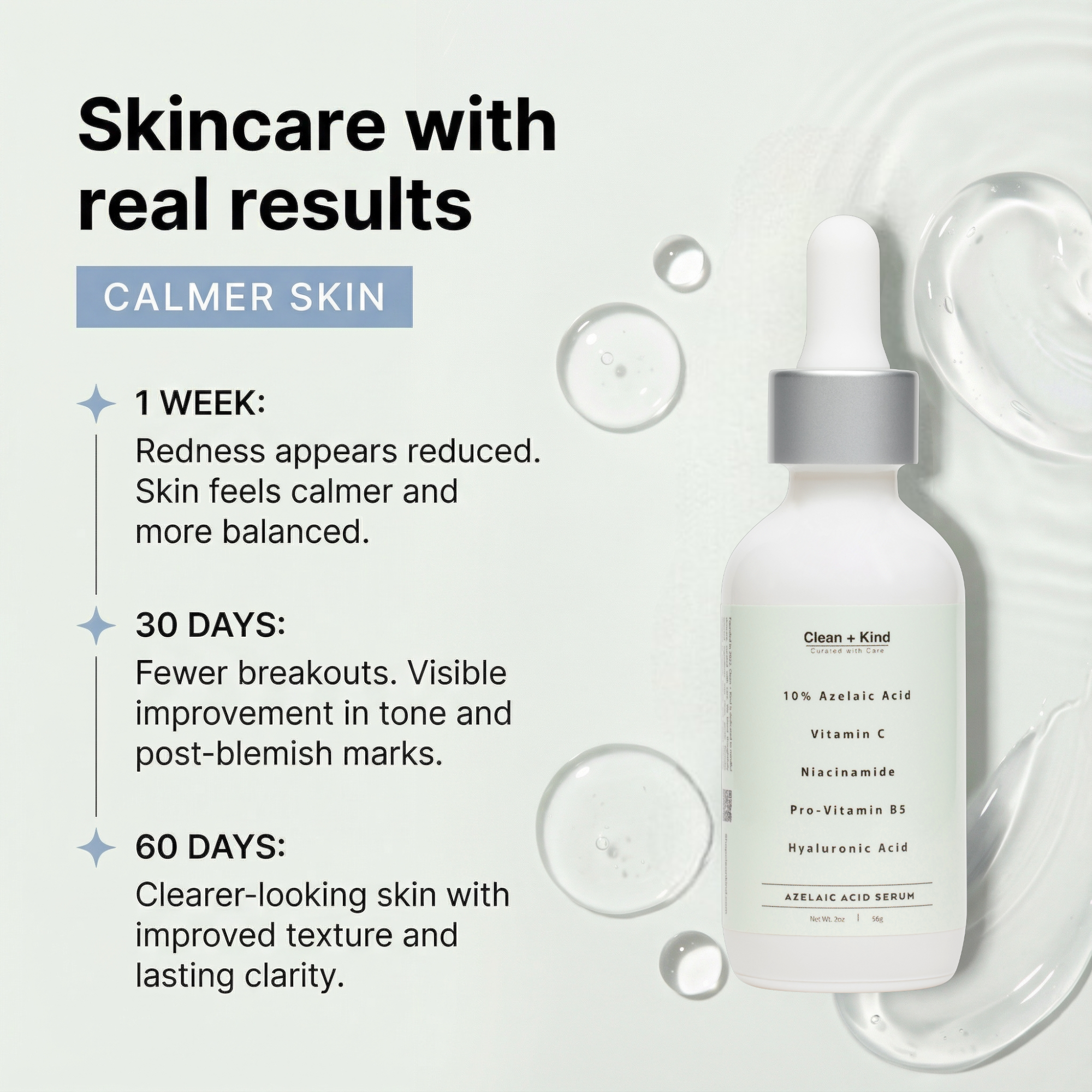 Azelaic Face Serum by Clean + Kind