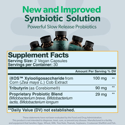 BIOMA Probiotic Gut Support - Vegan, Gluten Free, 60 Caps - Clearance Sale by BalanceX