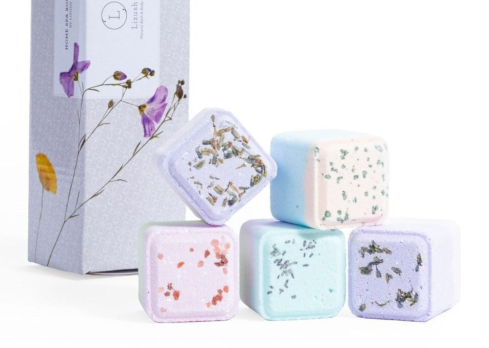 Mixed scents Shower Steamers Gift Set - 5 Big Fizzies, Cheer Up Package by Lizush