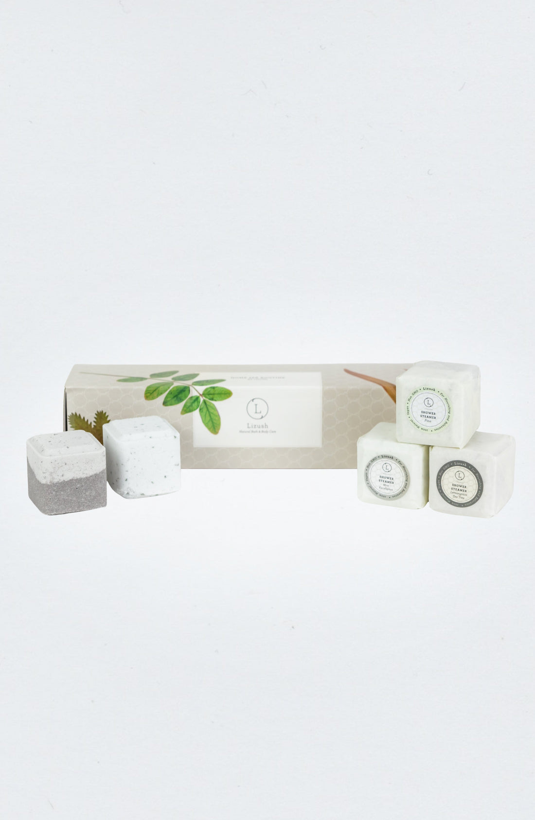 Earthy Shower Steamer, Refreshing Gift Box for Men and Women, Set of 5 Shower Steamers by Lizush