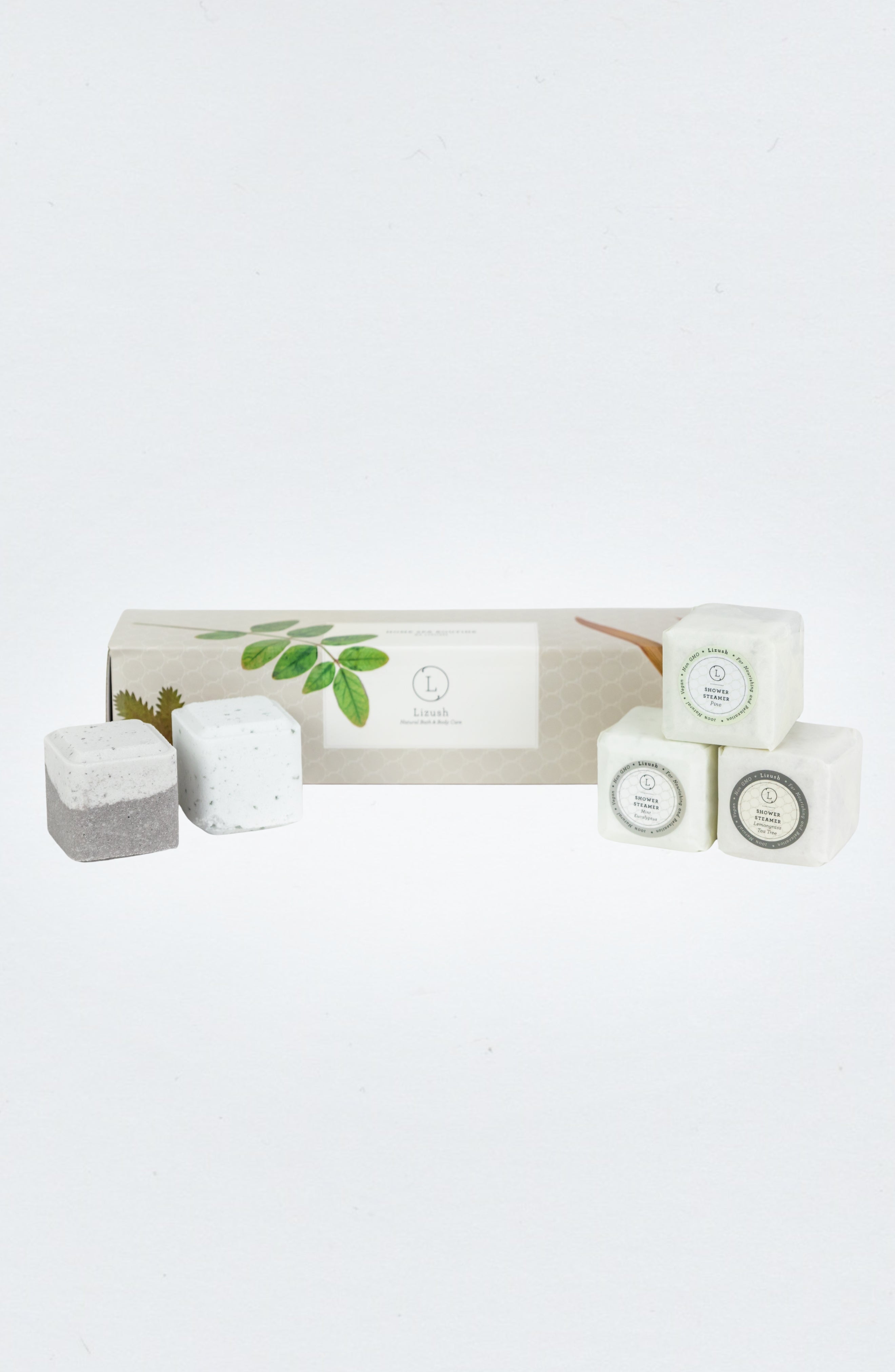 Earthy Shower Steamer, Refreshing Gift Box for Men and Women, Set of 5 Shower Steamers by Lizush