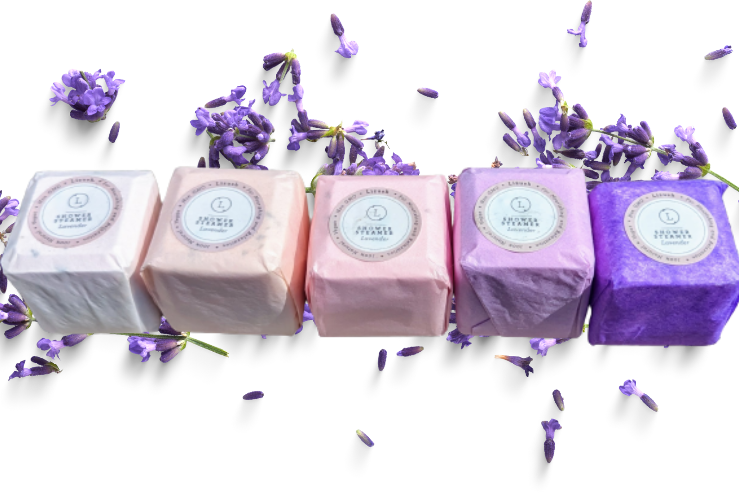 Bulk - 100 Natural Vegan Mix scents shower steamers by Lizush