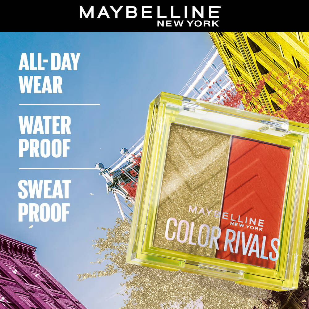 Maybelline New York Color Rivals Longwear Eyeshadow Duo - Chill X Daring by Dista