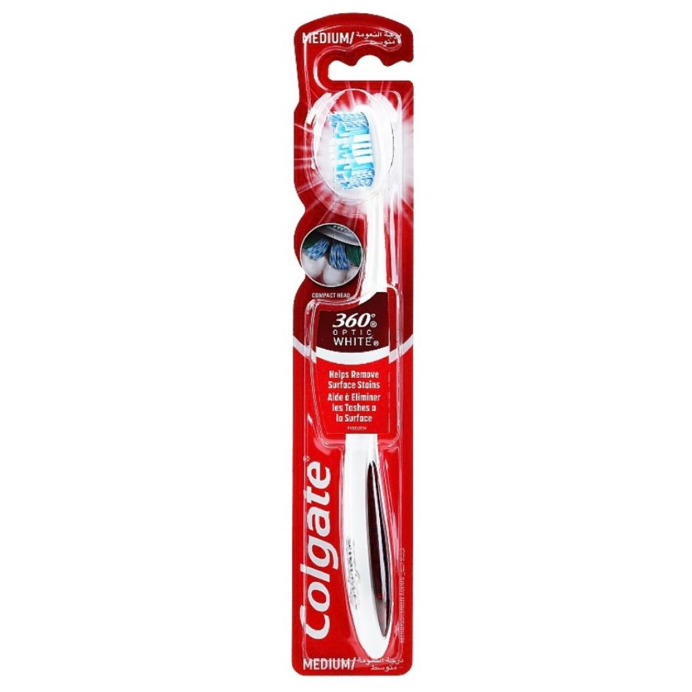 Colgate 360 Optic White Tooth Brush Medium (1ct) by Farmacias Savia