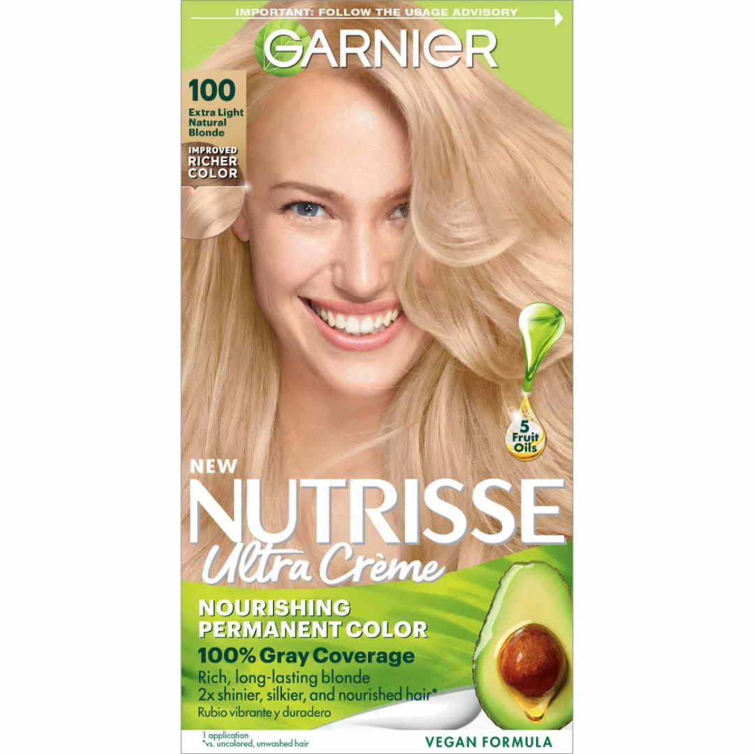 Garnier Nutrisse Ultra Crème 100 Extra Light Natural Blonde (Kit) by Farmacias Savia
