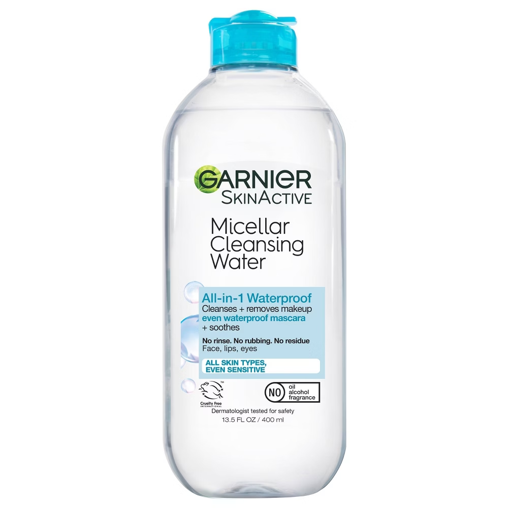 Garnier SkinActive Micellar Cleansing Water for Waterproof Makeup (13.5 oz) by Farmacias Savia