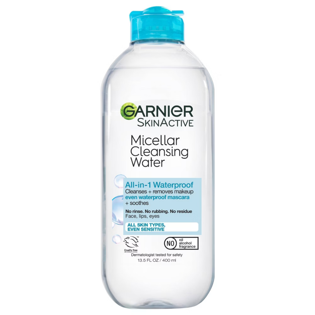 Garnier SkinActive Micellar Cleansing Water with Rose Water (13.5oz) by Farmacias Savia