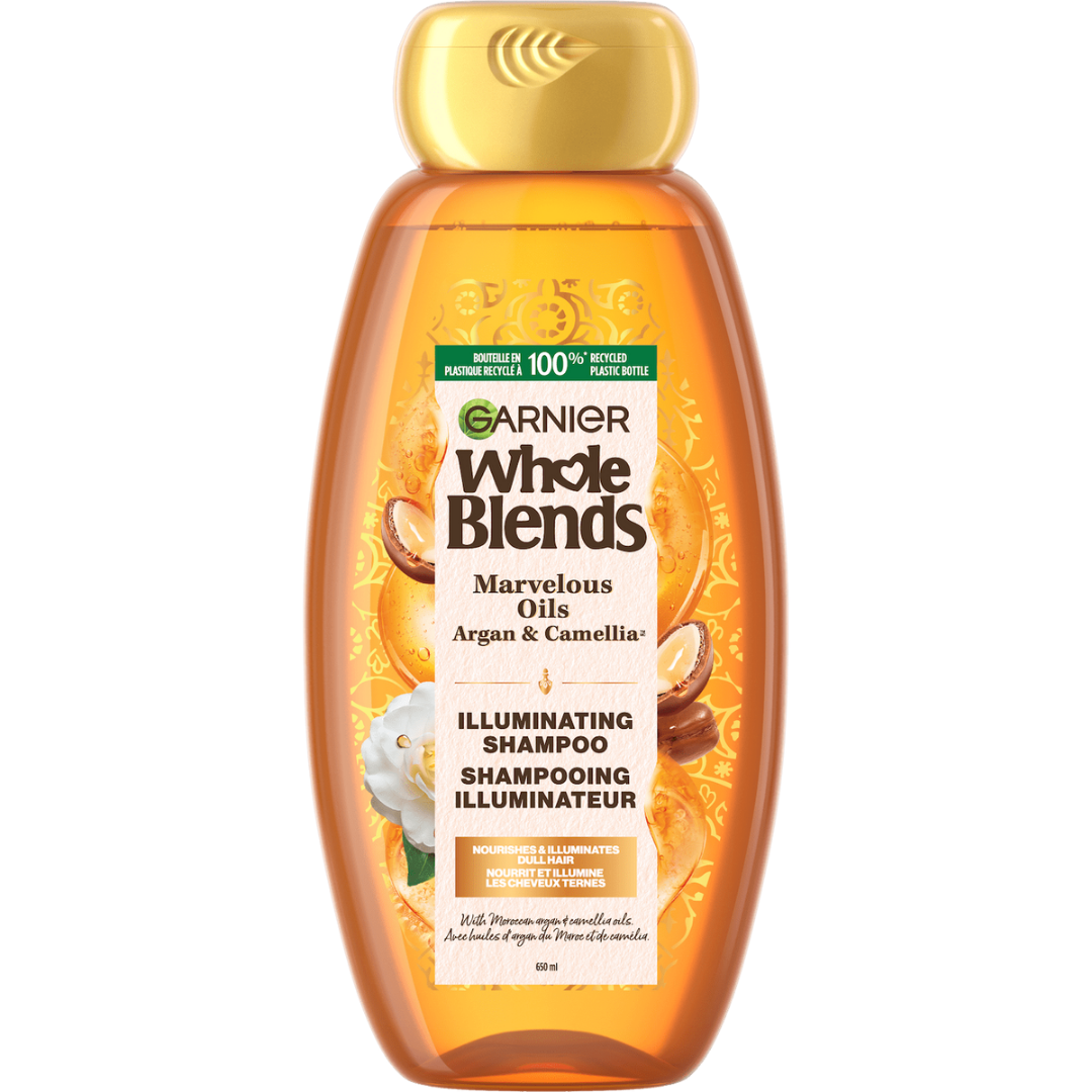 Garnier Whole Blends Illuminating Shampoo Argan &amp; Camelia Oils (12.5oz) by Farmacias Savia