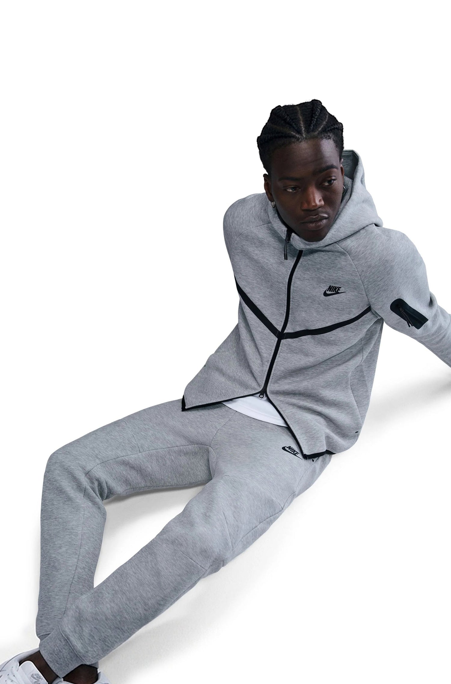 Nike Mens Tech Fleece Joggers - Heather Grey by Denim Exchange