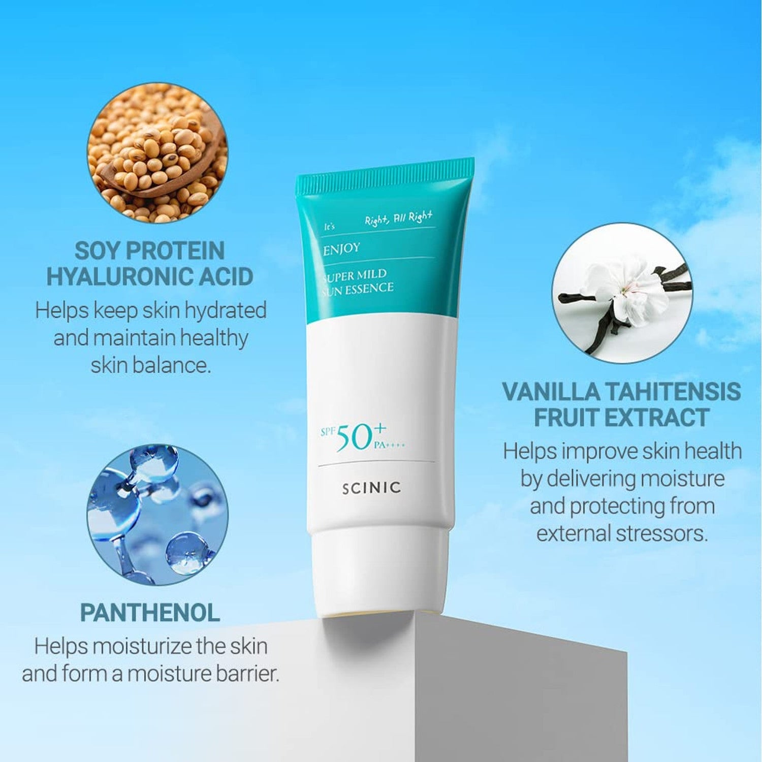 SCINIC Enjoy Super Mild Sun Essence SPF 50+ PA++++ by AsiaBeautyMall