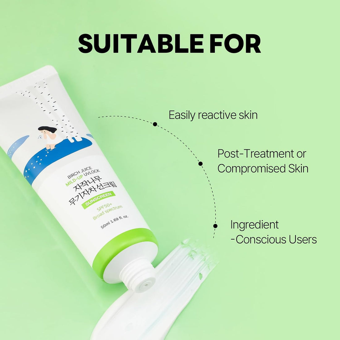 Round Lab Birch Juice Mild-Up UV Lock Sunscreen by AsiaBeautyMall