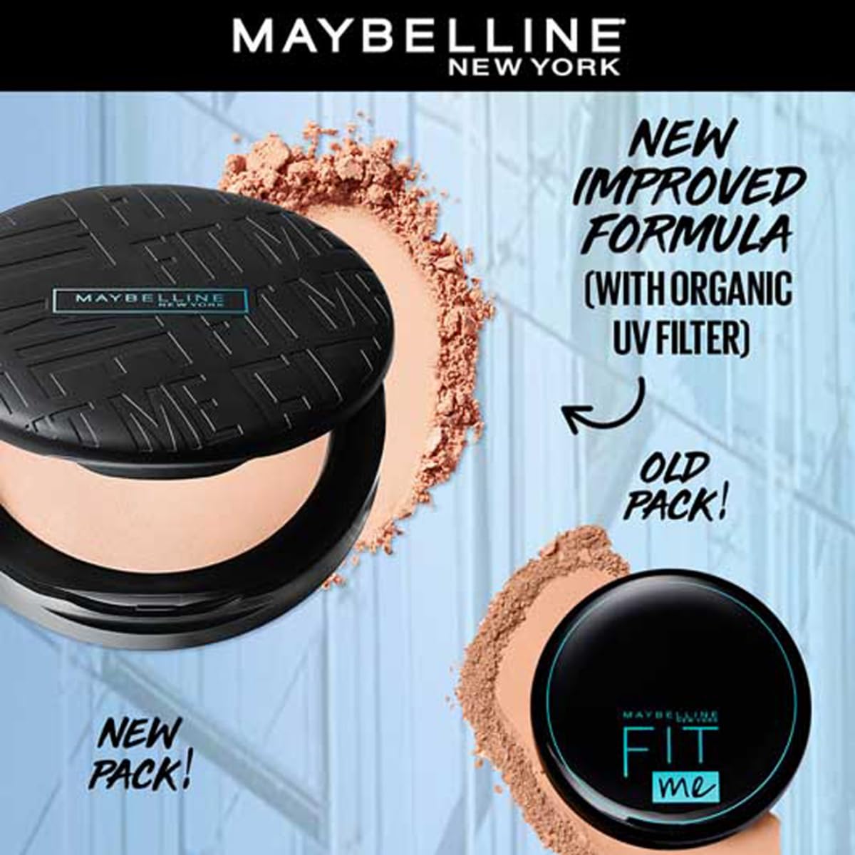 Maybelline New York Fit Me 12Hr Oil Control Compact, 128 Warm Nude by Dista