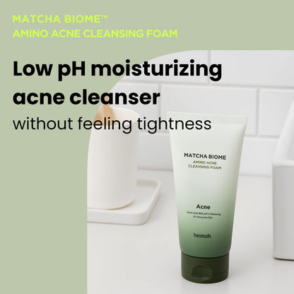 Heimish Matcha Biome Amino Acne Cleansing Foam by AsiaBeautyMall
