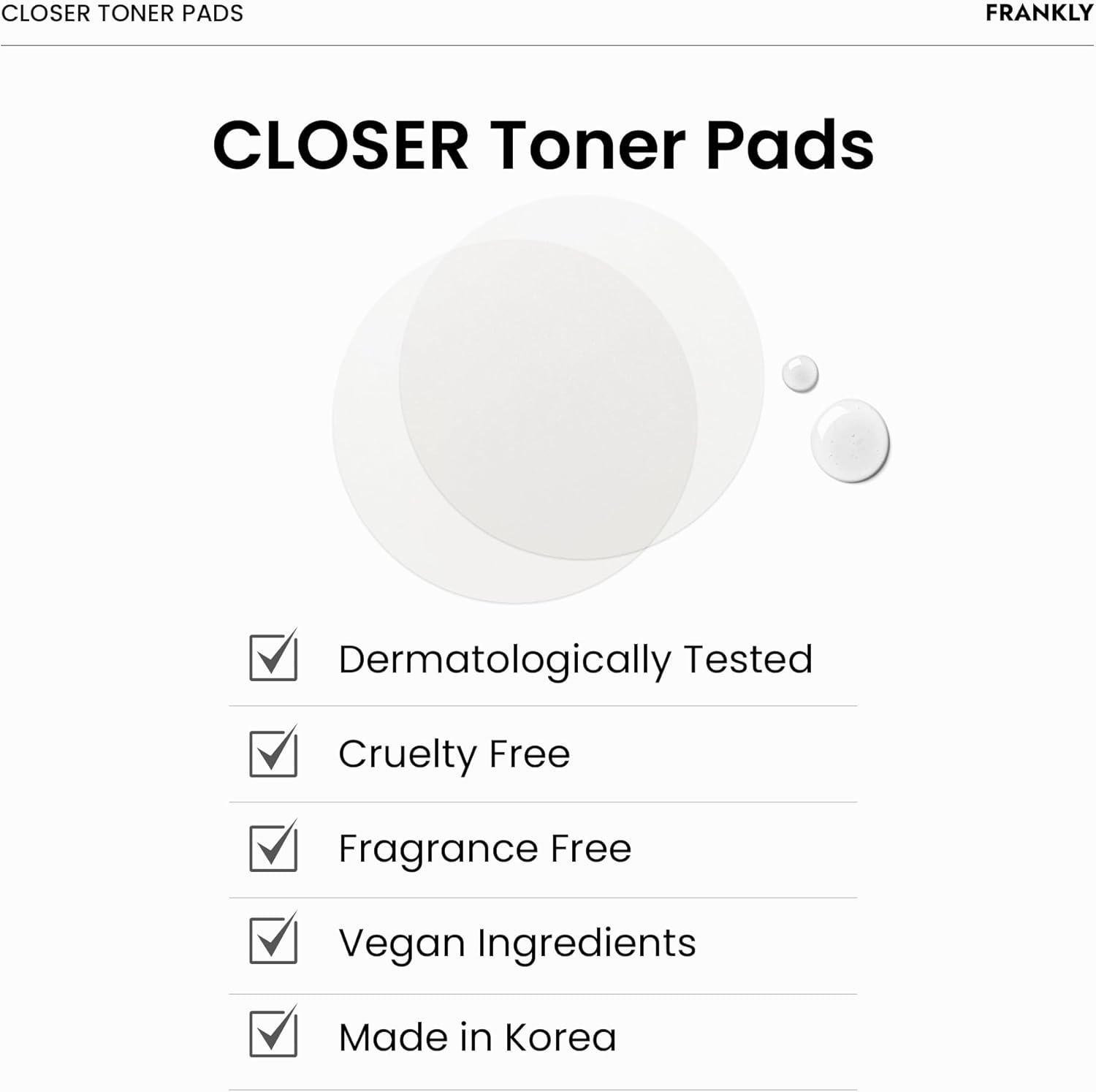 Frankly Closer Pore Tightening Toner Pads by AsiaBeautyMall