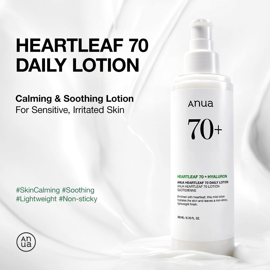ANUA Heartleaf 70+ Hyaluron Daily Lotion by AsiaBeautyMall