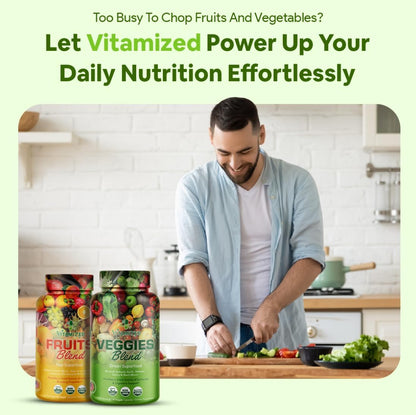 Superfood Fruits and Veggie Capsules - Overall Health and Energy - For Men and Women by The VITAMIZED Shop