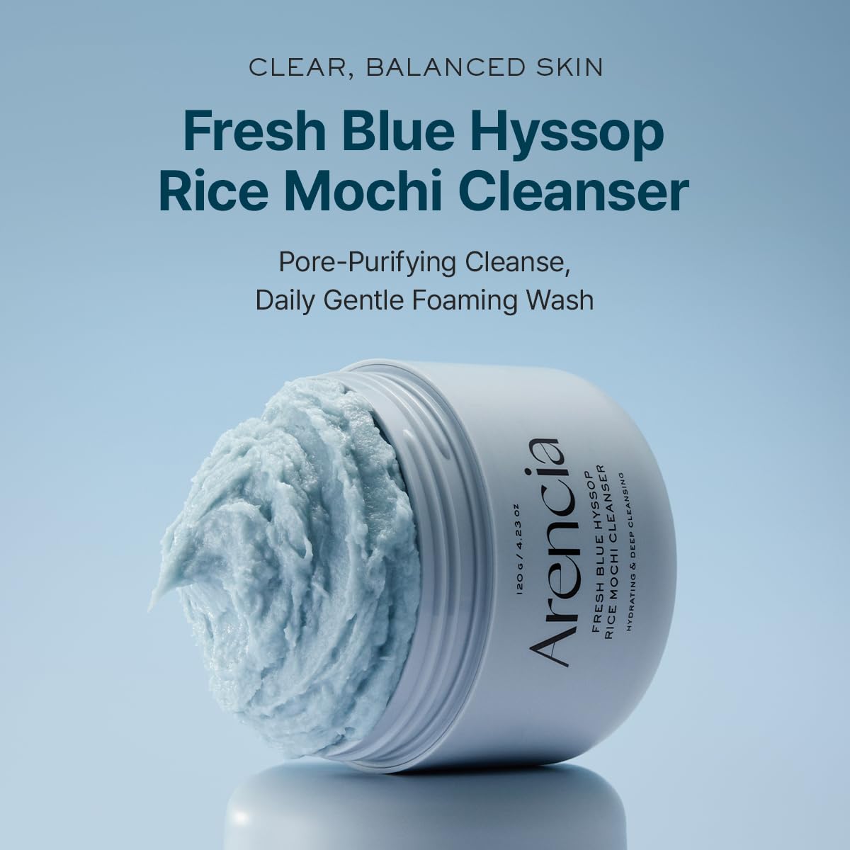 Arencia Fresh Blue Hyssop Rice Mochi Cleanser by AsiaBeautyMall