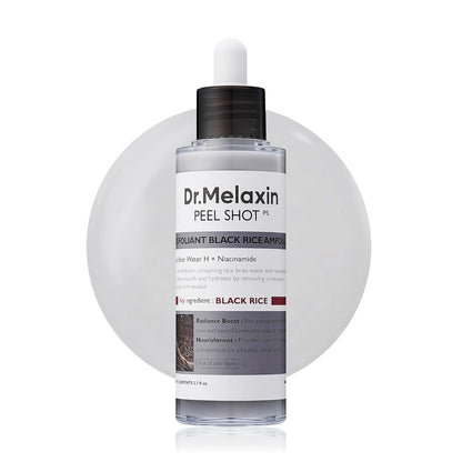 Dr. Melaxin Peel Shot Exfoliant Black Rice Ampoule by AsiaBeautyMall