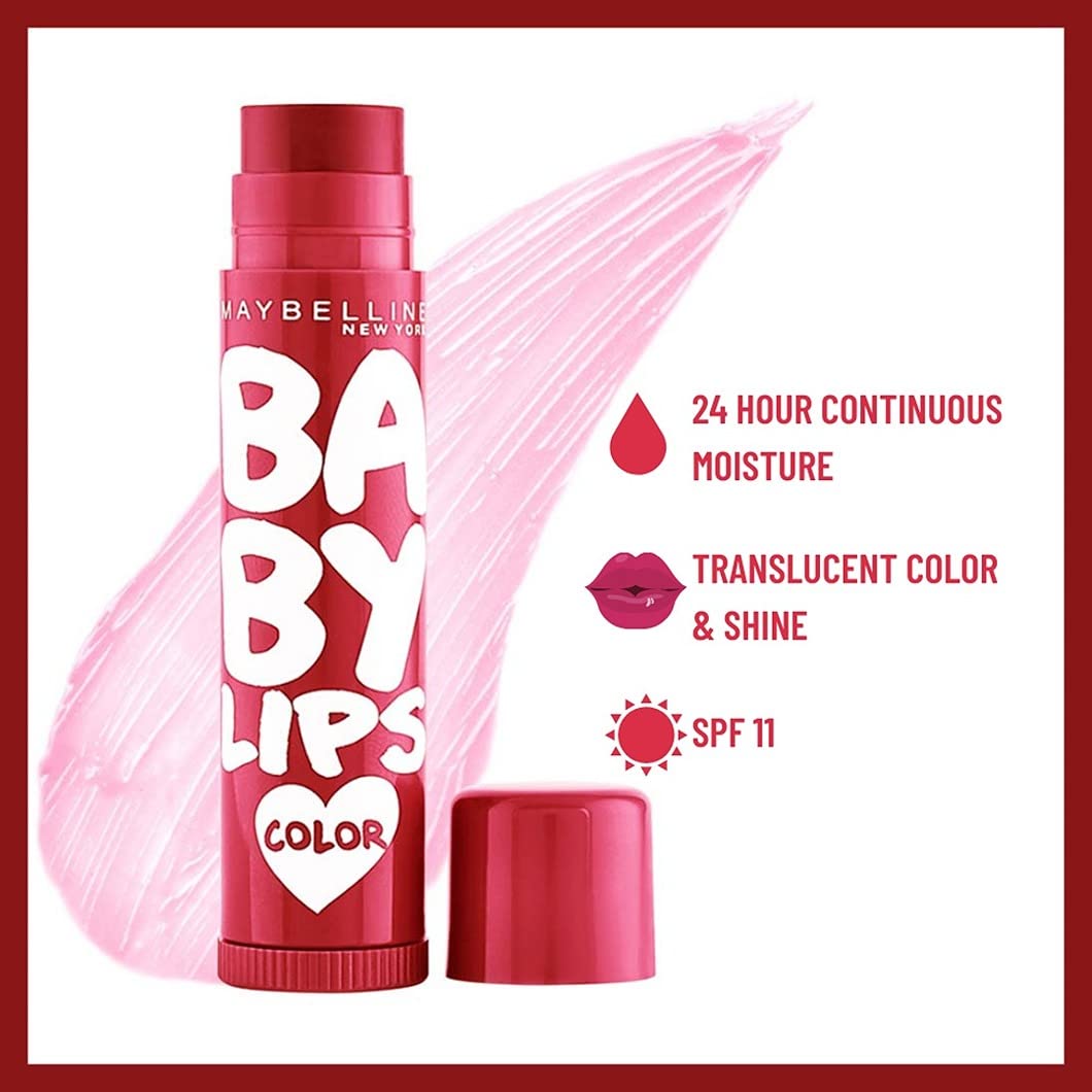 Maybelline New York Baby Lips Lip Balm - Pink Lolita and Berry Crush-SPF 20 by Dista