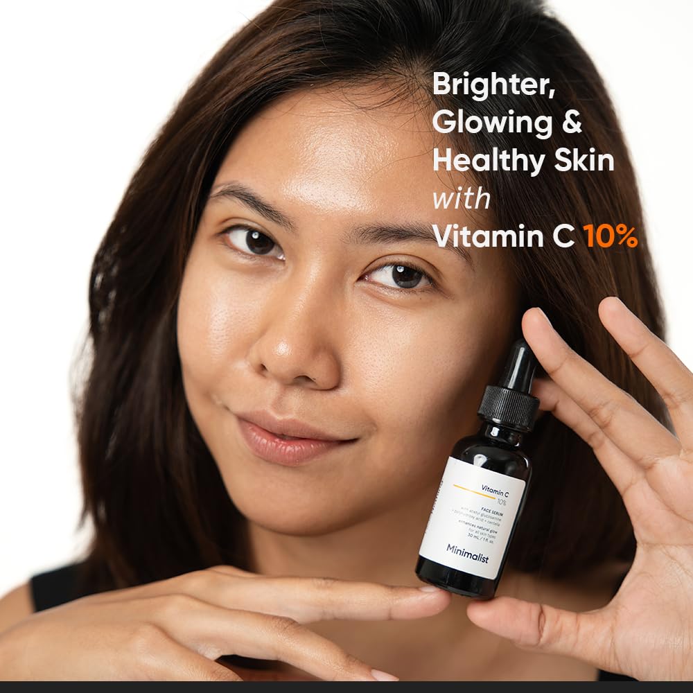 Minimalist 10% Vitamin C Face Serum For Glowing Skin by Dista