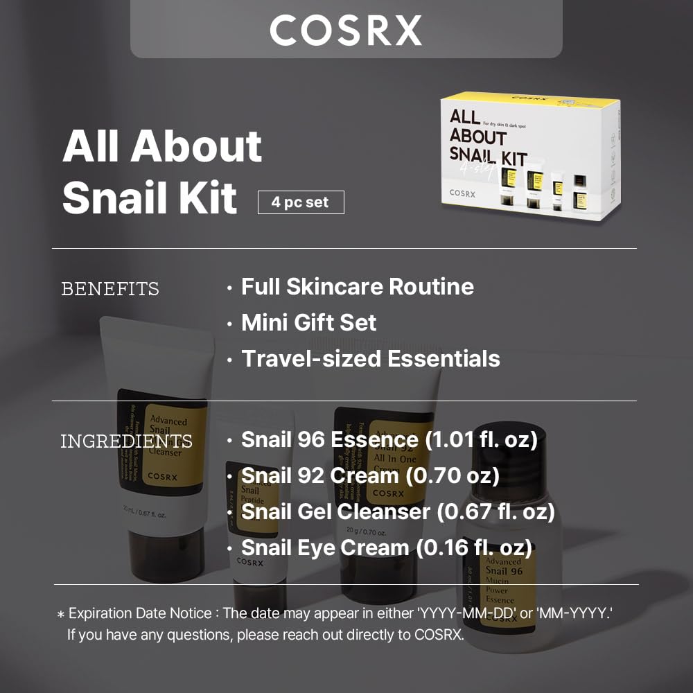 Cosrx All About Snail Kit 4-Step by AsiaBeautyMall