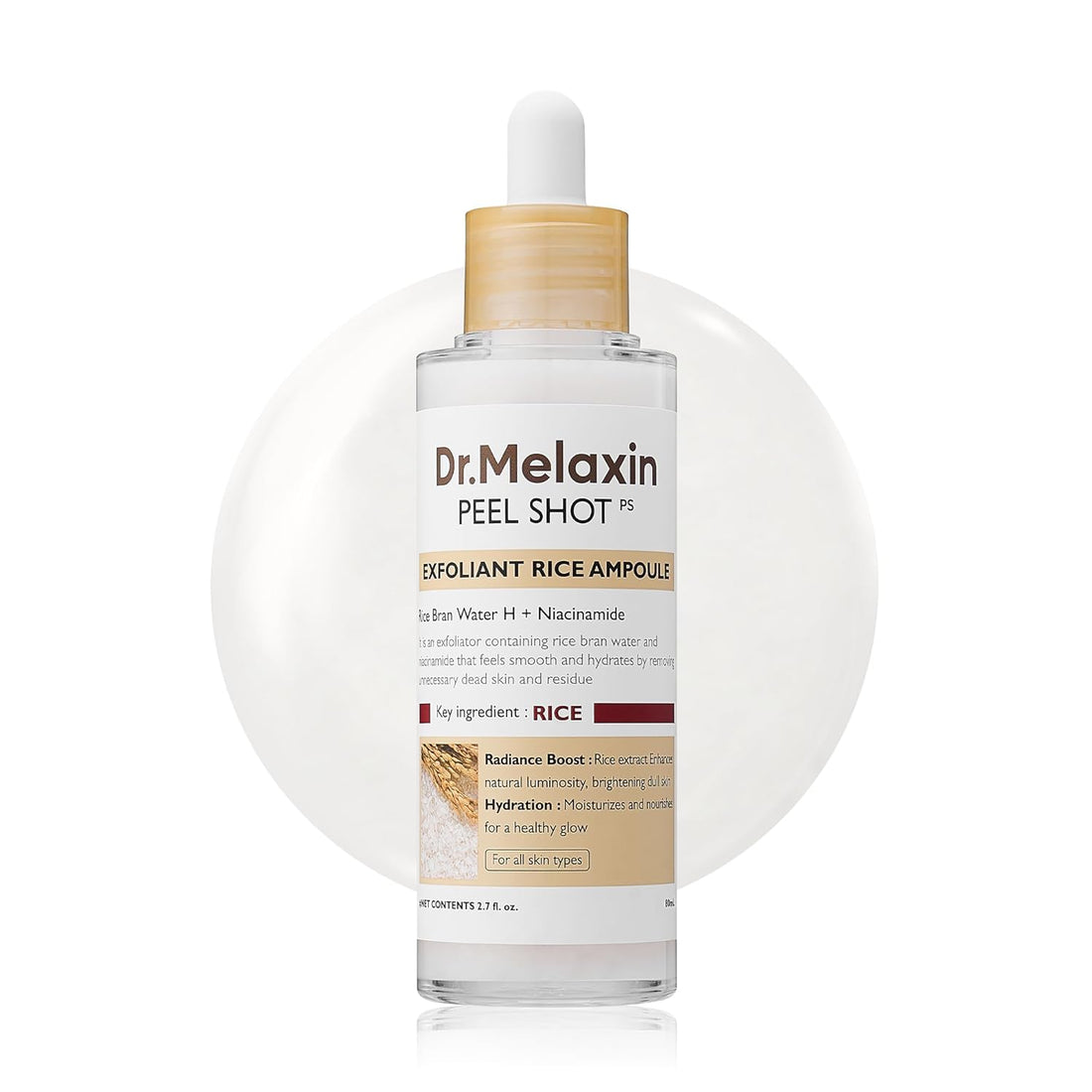 Dr. Melaxin Peel Shot Exfoliant Rice Ampoule by AsiaBeautyMall