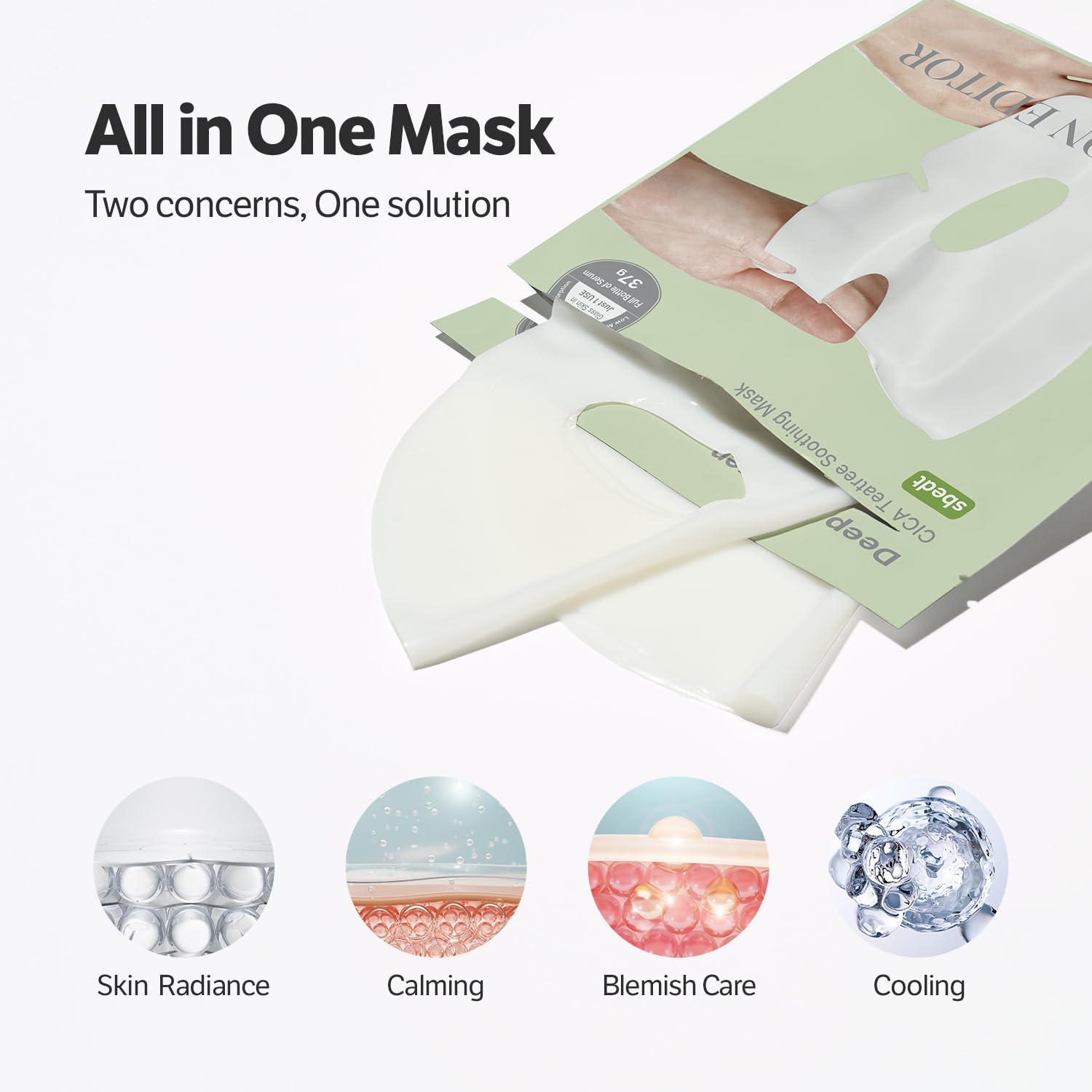 Sungboon Editor Deep Collagen CICA Teatree Soothing Mask by AsiaBeautyMall