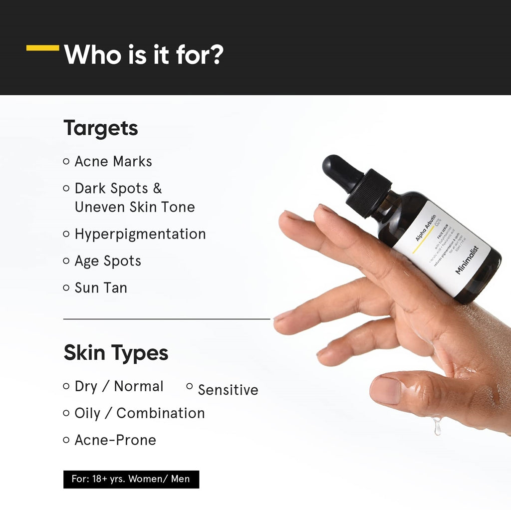 Minimalist Alpha Arbutin 02% Face Serum by Dista