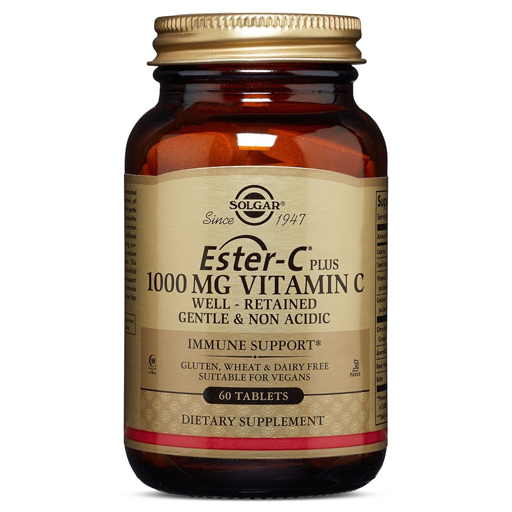 Solgar Ester-C Plus 1000 Mg Vitamin C 60 Tablets by Pasteur Pharmacy
