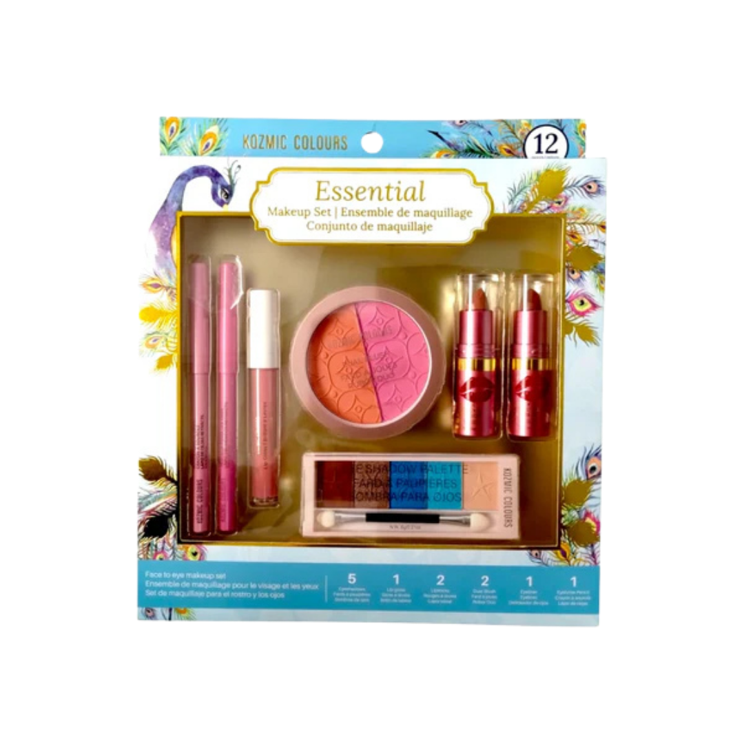 Kozmic Colours Essential Makeup Set (12 Piece Kit) by Farmacias Savia