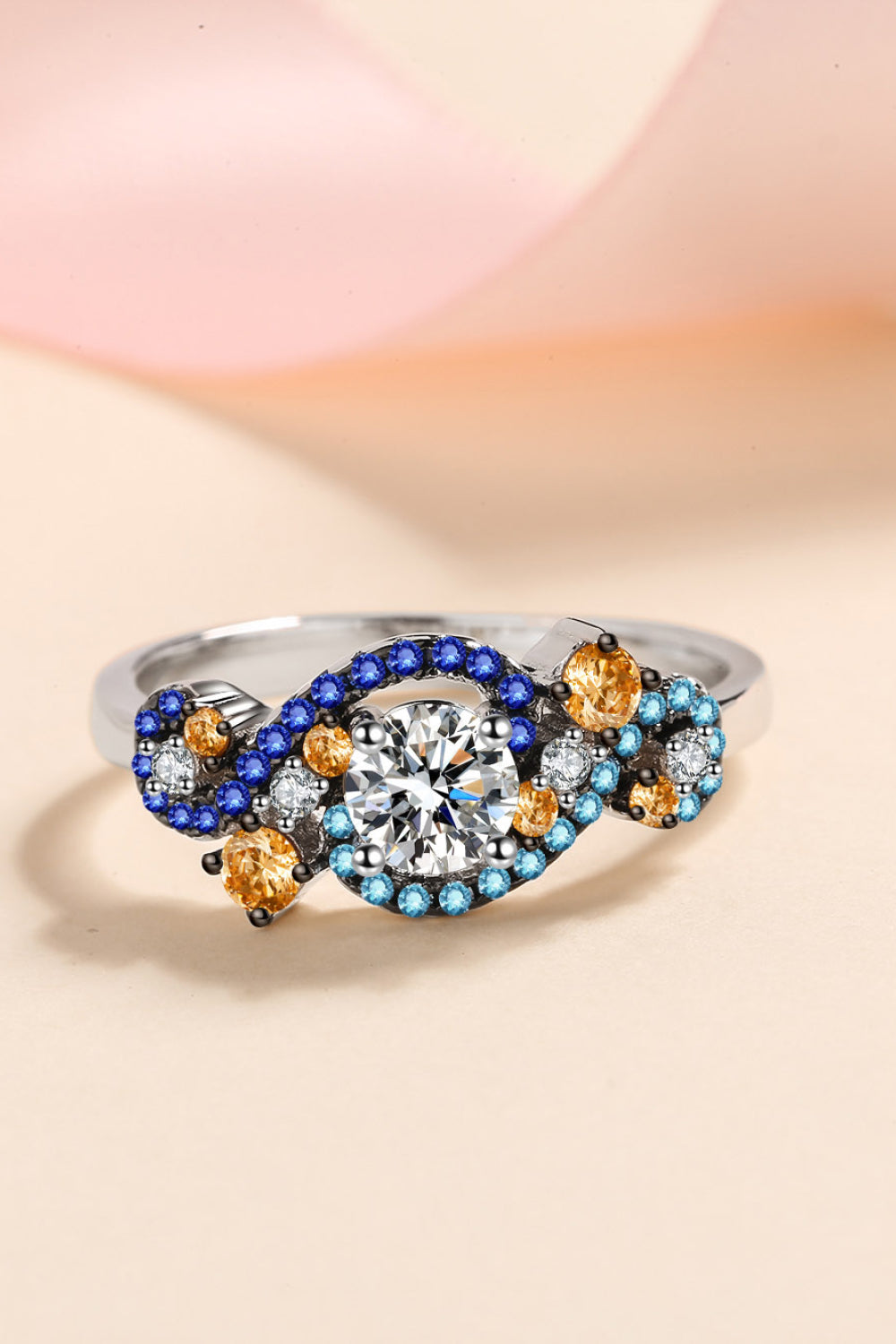 Sparkala™ Contrast 925 Sterling Silver Ring by Sparkala