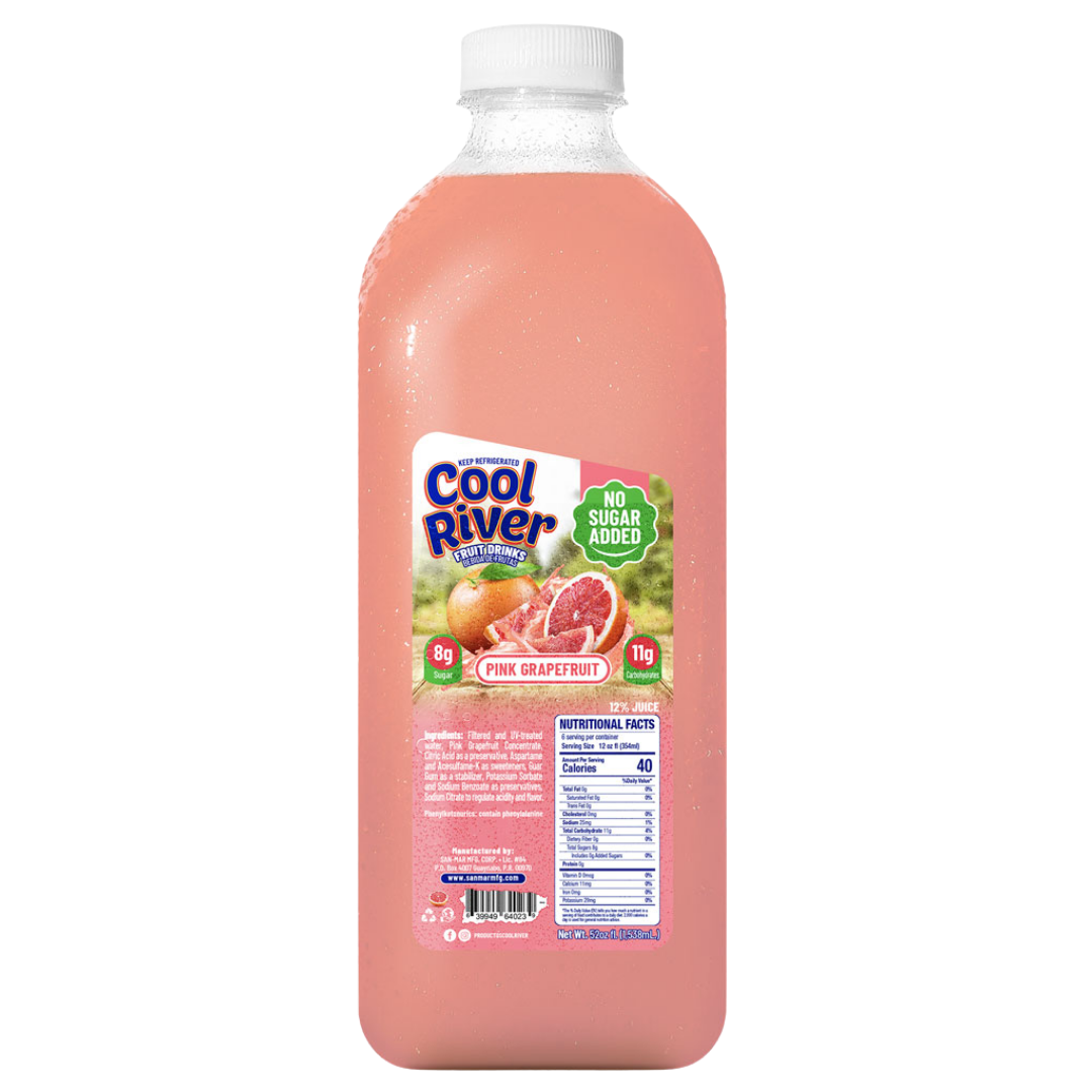 Cool River Pink Grapefruit Drink (52oz) by Farmacias Savia