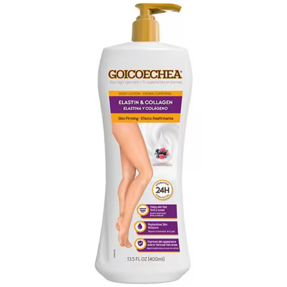 Goicoechea Skin Firming Lotion With Elastin Collagen And Asian Extracts (13.5 Oz) by Farmacias Savia