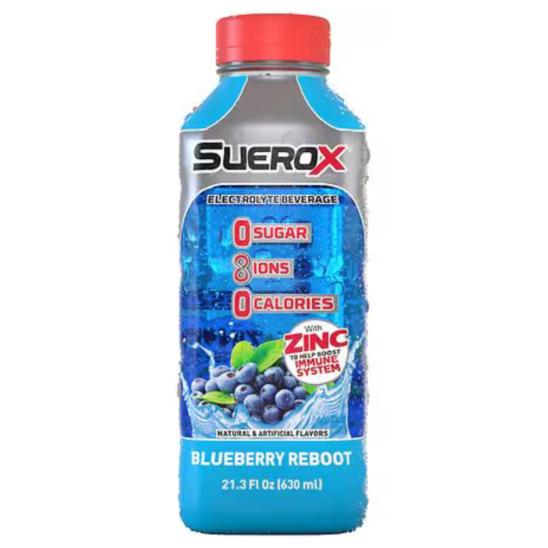 Suerox Zero Sugar Blueberry Electrolyte Beverage 21.3oz by Farmacias Savia