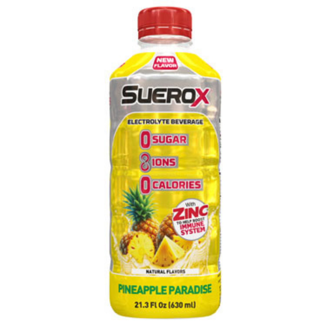 Suerox Zero Sugar Pineapple Electrolyte Beverage 21.3oz by Farmacias Savia