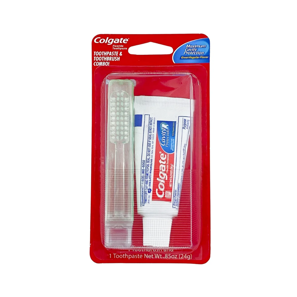 Colgate Toothpaste and Toothbrush Combo Travel Kit (0.85 oz) by Farmacias Savia
