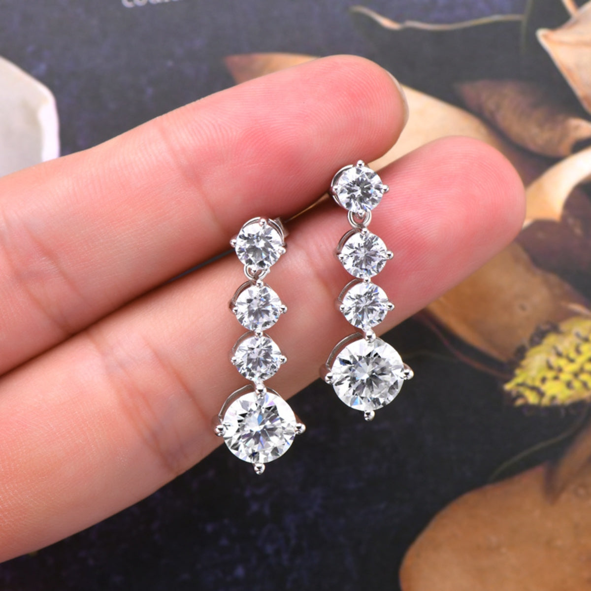 4 Carat Sparkala™ Pure Sterling Silver Earrings by Sparkala