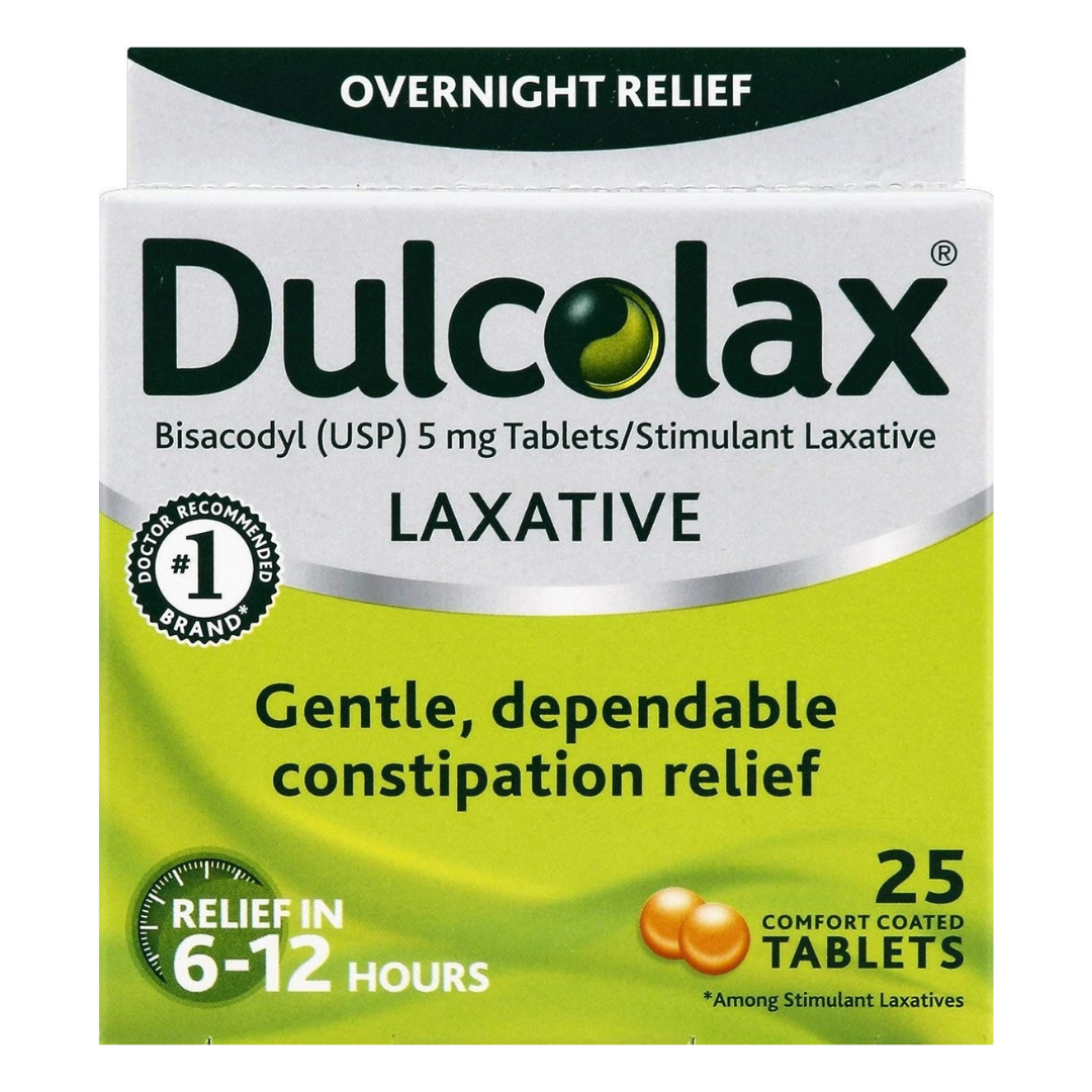 Dulcolax Stimulant Laxative Comfort Coated Tablets (25 ct) by Farmacias Savia