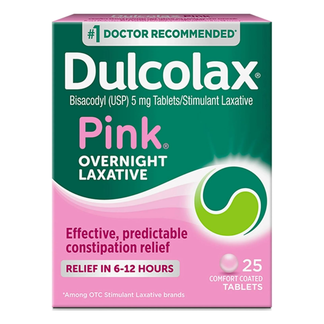 Dulcolax Pink Laxative Tablets for Women (25ct) by Farmacias Savia