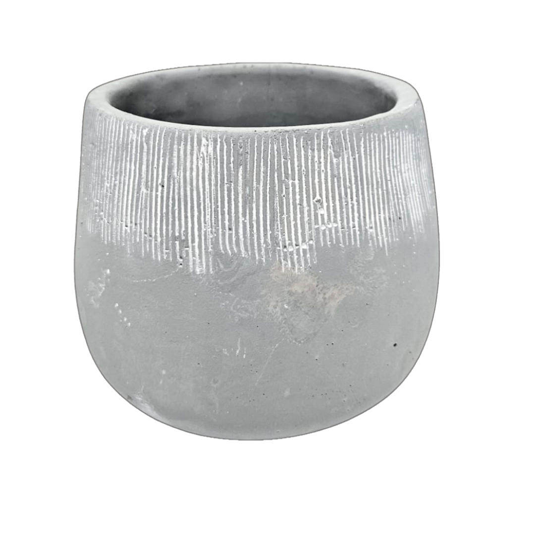 Gray Flower Pot Plastic Planter by Farmacias Savia