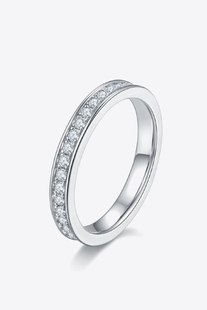 Unexplained Words Sparkala™ Eternity Ring (Platinum Over Pure Sterling Silver) by Sparkala