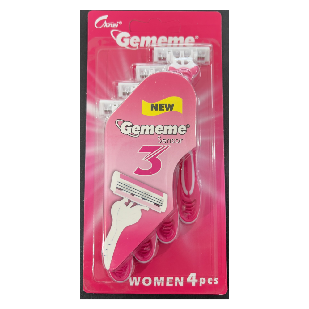 Gememe Sensor 3 Blades Womens Razor (4pk) by Farmacias Savia