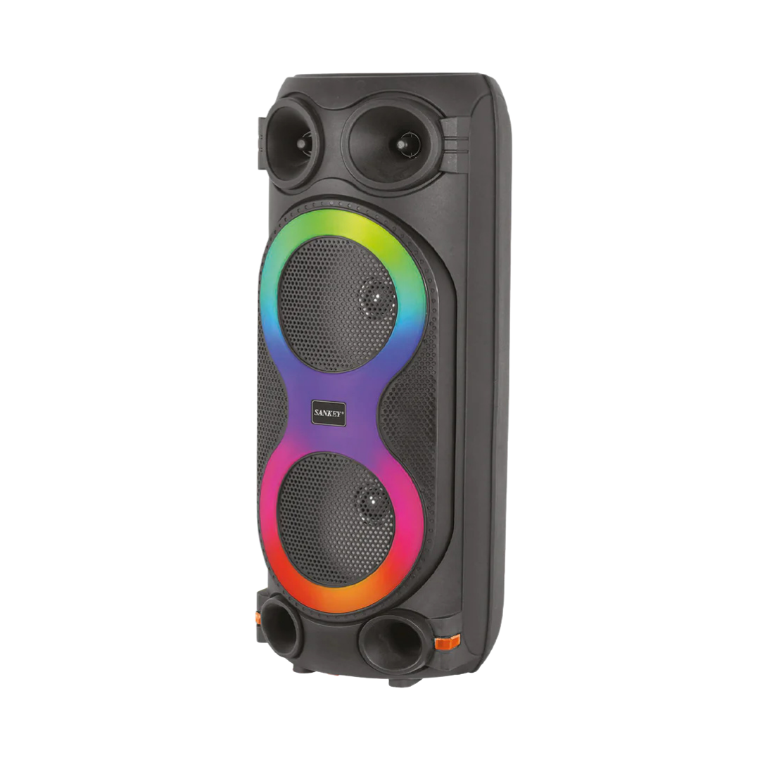 Sankey CH-8801 Double 8-Inch Portable Bluetooth Speaker with LED Lights by Farmacias Savia