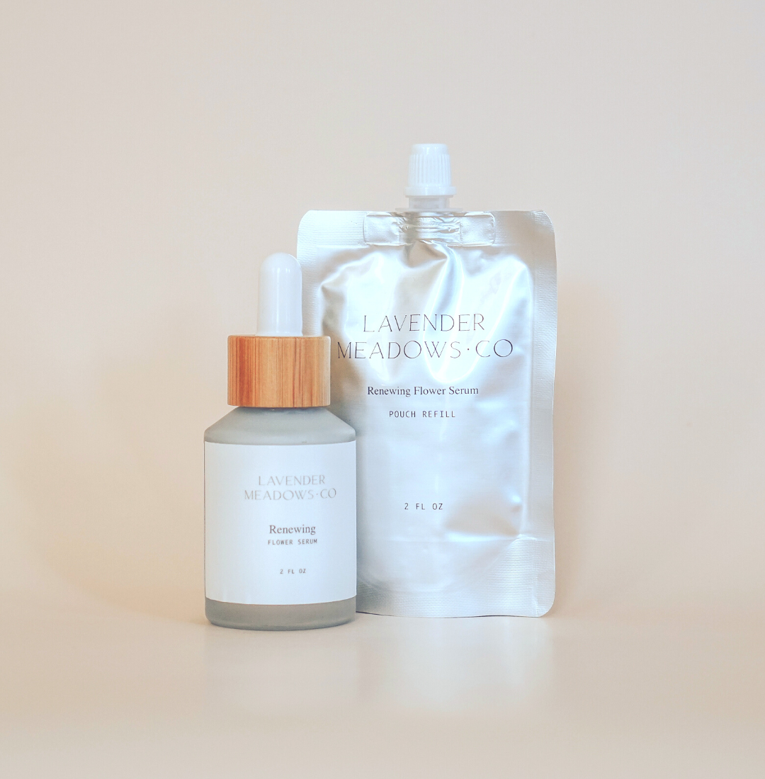Renewing Flower Serum *Refill Pouch (2 oz) by Lavender Meadows Co