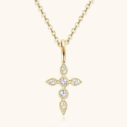 Sparkala™ Cross Pendant Necklace (18k Gold over Fine Sterling Silver) by Sparkala