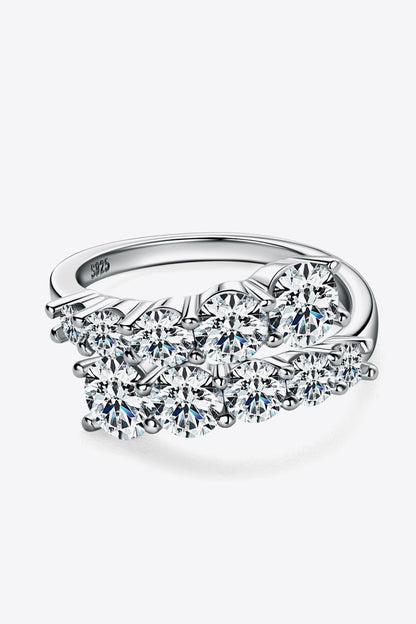Multistone Sparkala™ Platinum or 18k Gold Over Pure Sterling Silver Ring by Sparkala