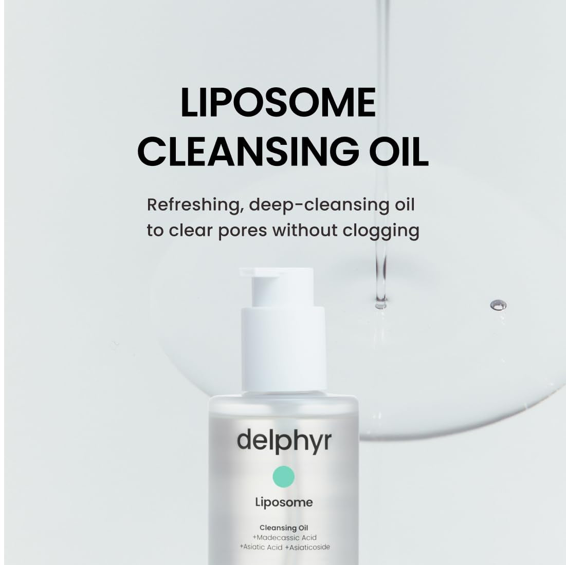 Liposome Daily Cleansing Oil, Gentle Makeup &amp; Blackhead Remover for Sensitive Skin with Centella Asiatica TECA, Korean Skincare for Trouble Care (6.76 Fl. Oz., 200Ml) by Korean Skin Care