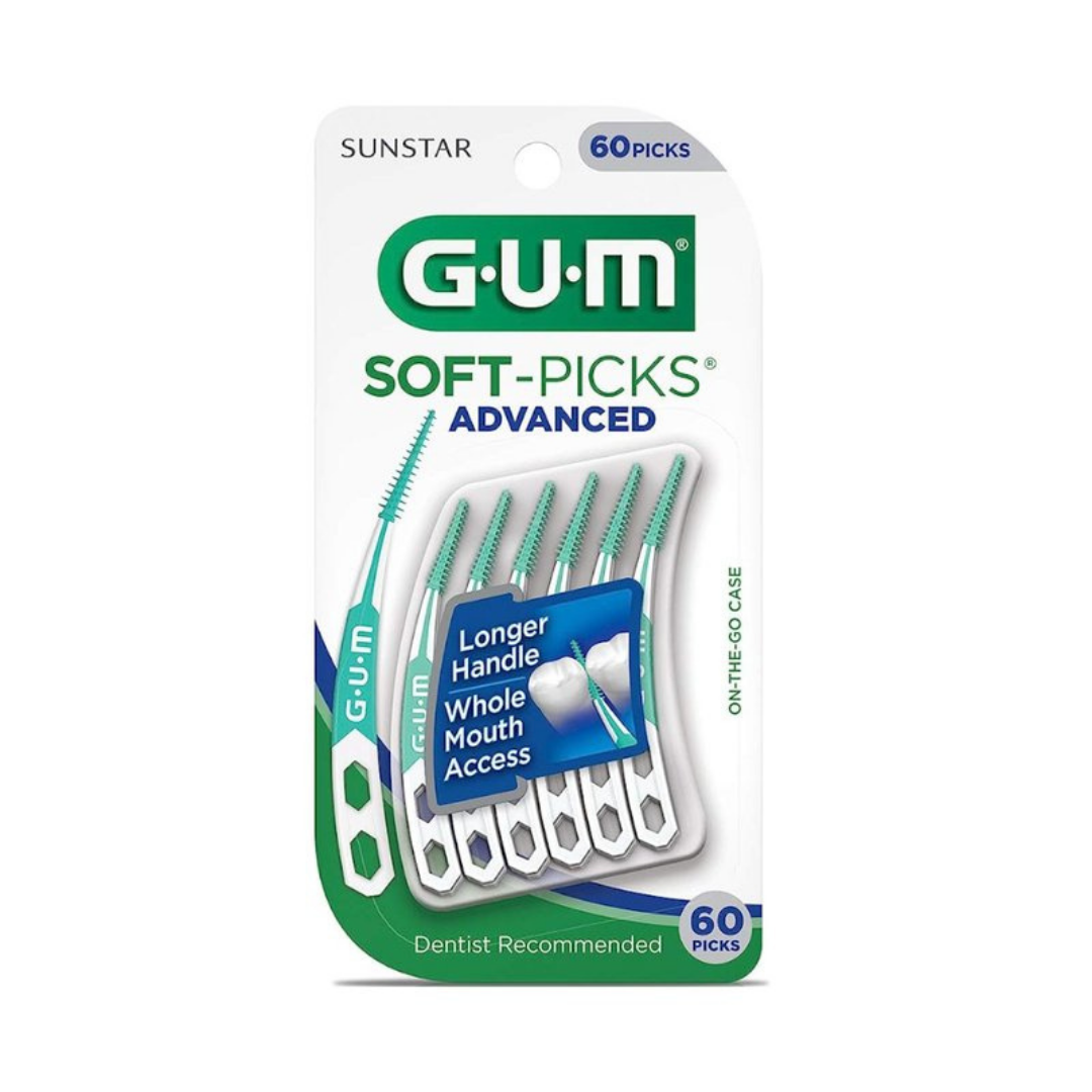 GUM Advanced Soft-Picks Dental Picks (60ct) by Farmacias Savia