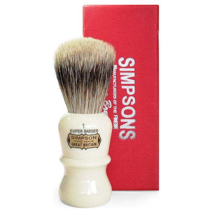 Simpsons Emperor 1 Super Badger Hair Shaving Brush by Pasteur Pharmacy